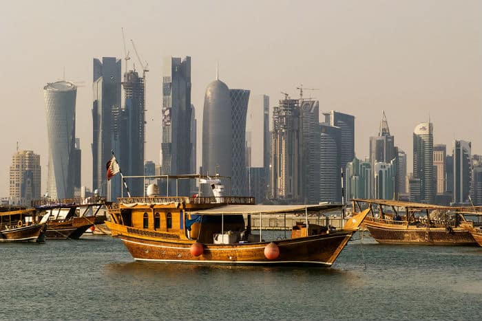 Doha, Qatar has many millionaires per capita