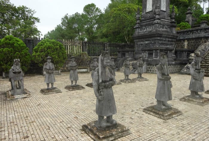Khai Dinh tombs in Hue, Vietnam, the center of French imperialism