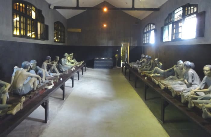 Living conditions inside the Hanoi Hilton, Hoa Lo Prison in Hanoi, Vietnam