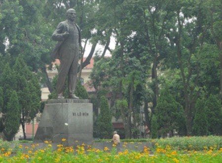Vladimir Lenin statue in Hanoi Vietnam aims for gold confiscation