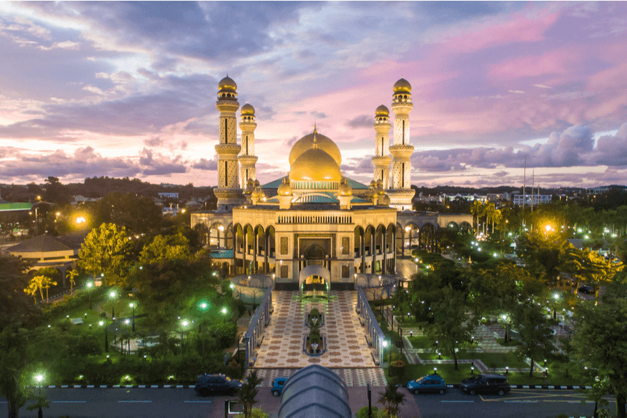 Mosque Hassanil Bokliah Brunei Bank Secrecy