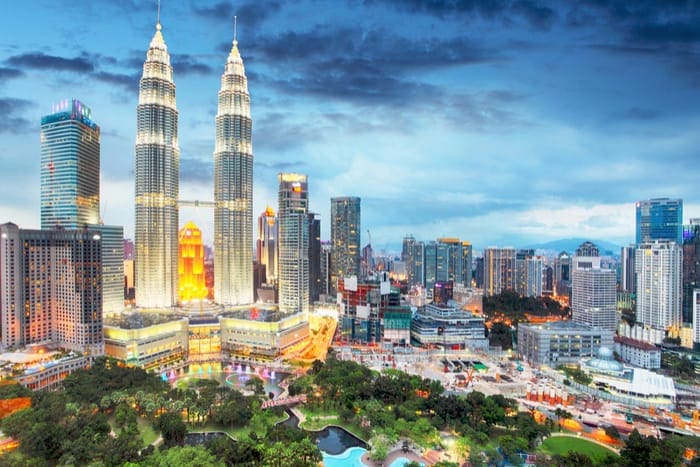 Kuala Lumpur Malaysia skyline