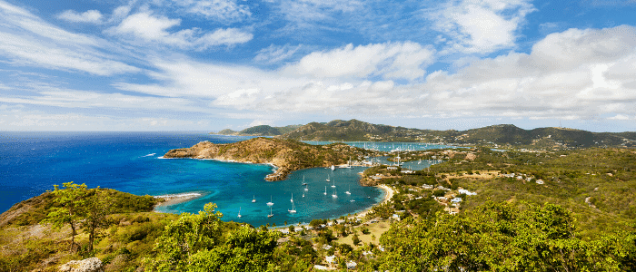 Antigua and barbuda real estate investment - Antigua landscape in caribbean