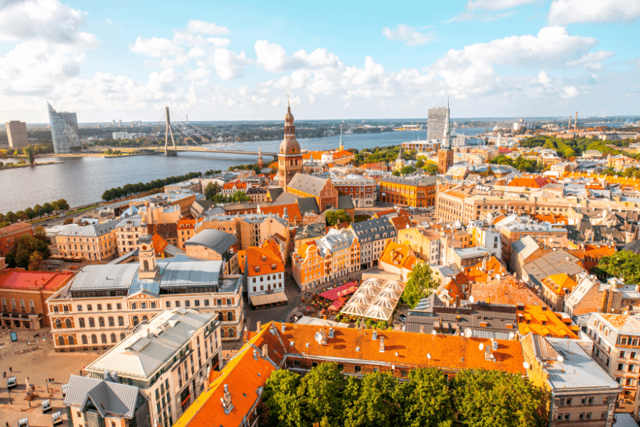 Riga Cityscape Latvia Golden Visa