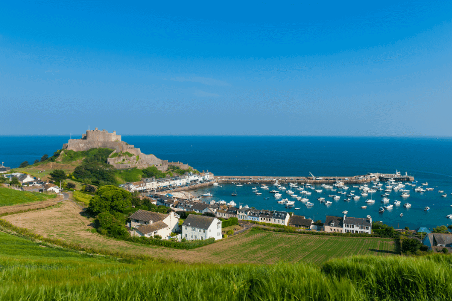 Gorey Castle in Jersey