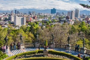 Nomad Capitalist live - Chapultepec Castle Terrace Garden in Mexico city