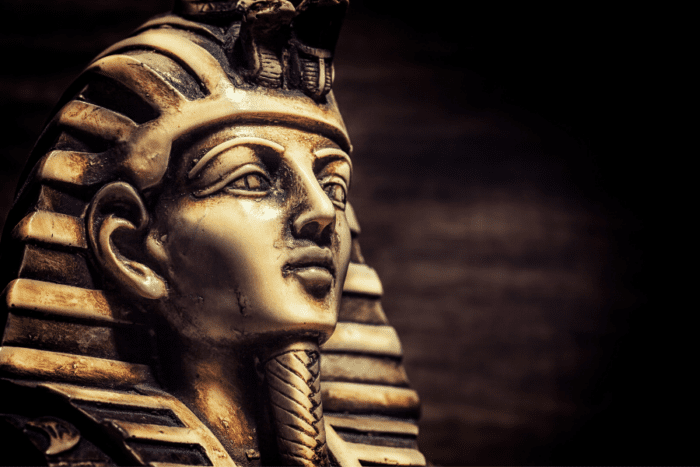 The mask of the Pharaoh, Tutankhamun