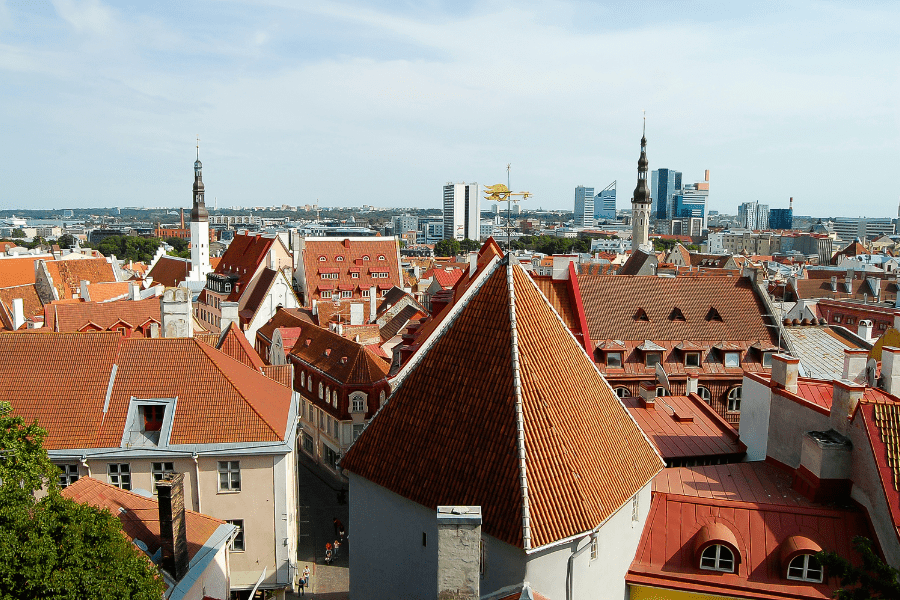 Estonia, Tallinn, roofs