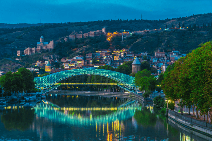 In Georgia orthodox Christians believe the higher you are, the closer to God you are