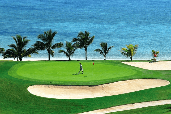 The Seychelles Golf Club view.