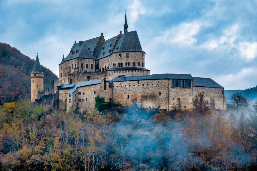 Vianden, castle, Luxembourg